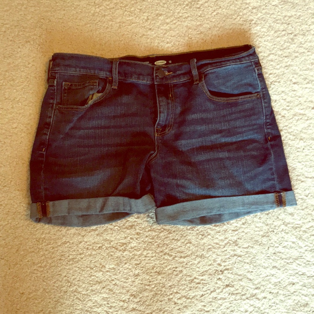 High Rise Jean Shorts